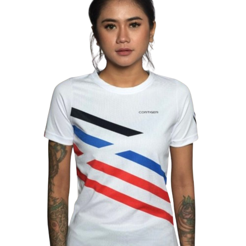 CORTIGER - Woman's T-shirt Linea White - Short Sleeve
